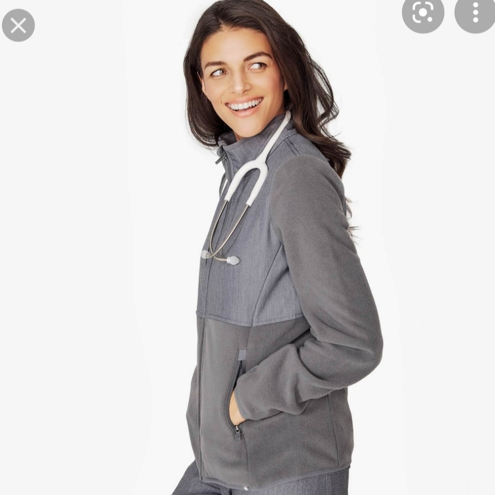 RARE! Graphite Figs Ferrier Fleece Jacket